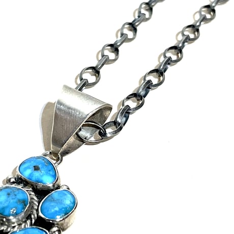indian jewelry"Navajo made"triangle wire Navajo chain necklace