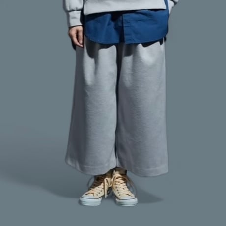 CAERULA PER LIGHTS"double face double tuck pants"(greige)women's