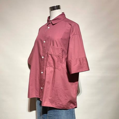 CAERULA "cotton broad trase shirts"(pink) women's
