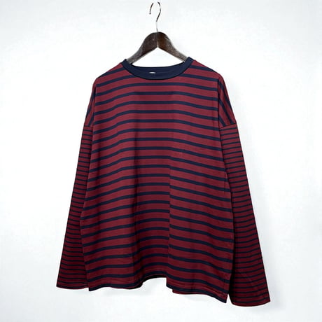 CAERULA PER LIGHTS"border long T"(bordeaux)unisex