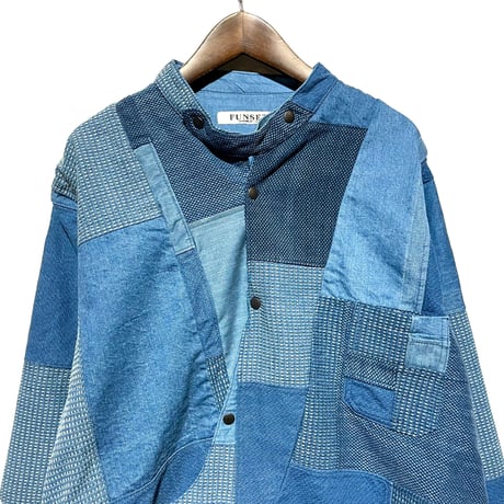 FUNSET OF ART “indigo patchwork wagase shirts"(indigo)unisex2