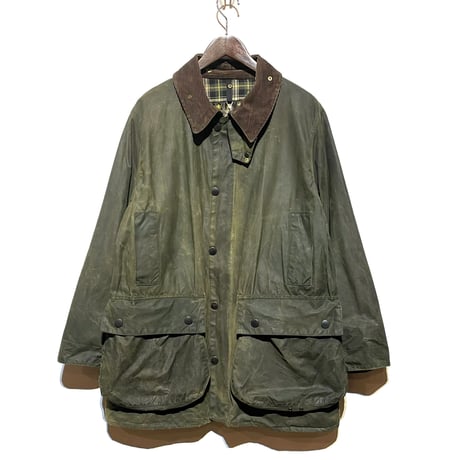 yoused"Old Barbour Resize＆Oilout + Reproof"(olive)unisex 40(A)