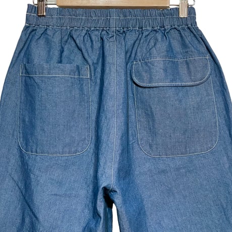 H.UNIT "C/L chambray easy pants"(indigo)unisex