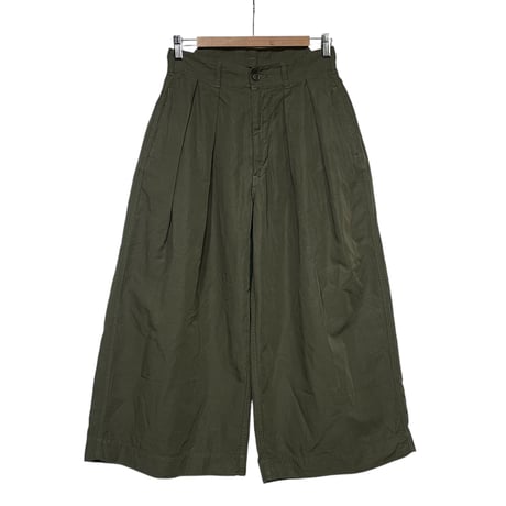 TigreBrocante"high count cotton linen hakama pants“(khaki)women's