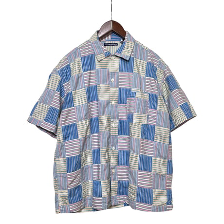 TigreBrocante"stripe patch venice beach S/S shirts"(color mix)unisex