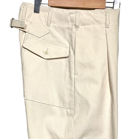 ASEEDONCLOUD"Handwerker cotton duck HW slacks" (off white) unisex