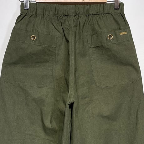 SlowHands”RCL tent loose wanderer pants"(olive-S)unisex