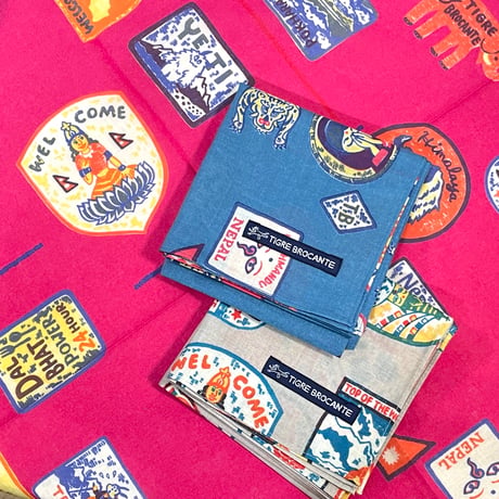 TigreBrocante"wappen gauze bandana