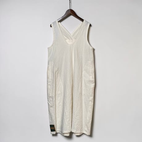 ASEEDONCLOUD"Handwerker linen×cotton HW pull-on dress"(off white)women's