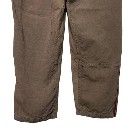 TigreBrocante"remake euro linen sheets mix tagosaku pants“(mocha)unisex(S)