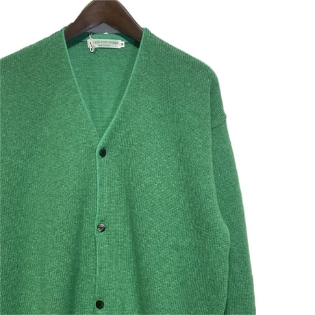ISLAND KNIT WORKS "mohair cardigan"(green)unisex