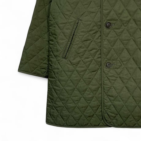 TigreBrocante"nylon twill quilting liner half coat“(khaki)women's