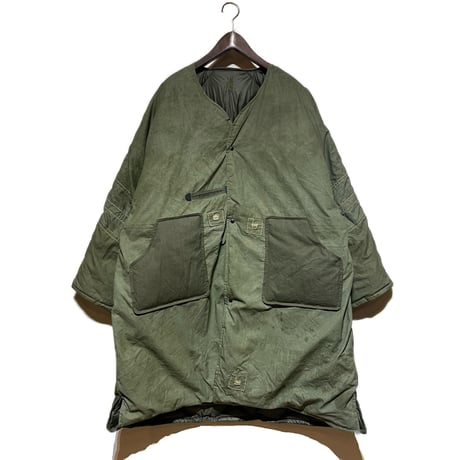 Slow Hands "recycle tent down coat for ARCHIVE"(olive)M-B(unisex)