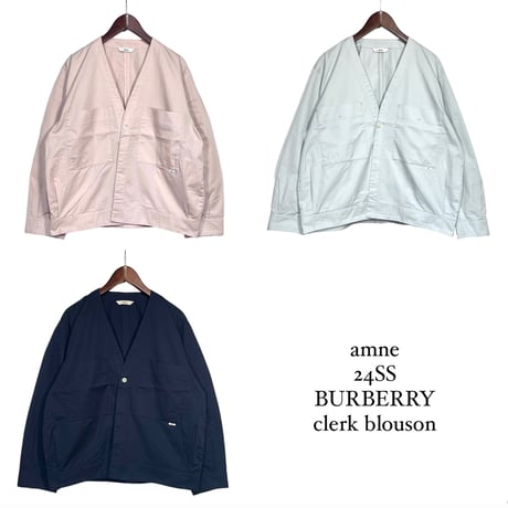 amne "BURBERRY clerk blouson" (celadon) unisex