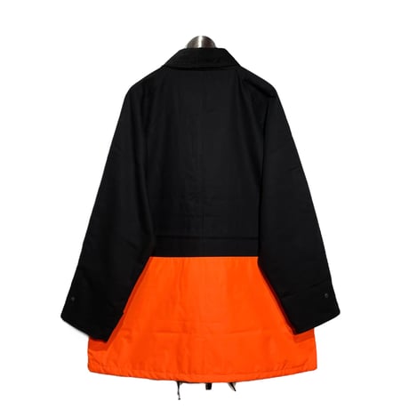 PORTRAITE"classic field jacket long"(black×hi-vis orange)unisex