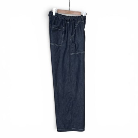 TigreBrocante"6oz denim saruku pants“(indigo) women's