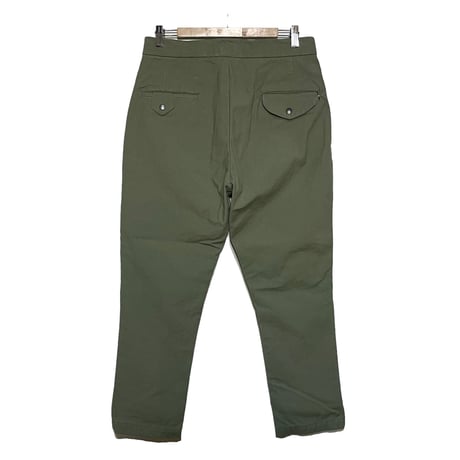FUNSET OF ART “cotton×nylon backsatin wall climbing pants"(olive)unisex