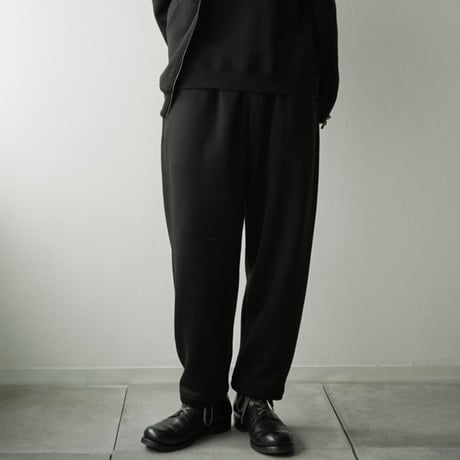 COLINA"CAPERTICA Premium Wool Fleece / Taperd Easy Pants"(OFF BLACK)unisex