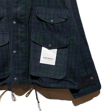 PORTRAITE"classic field jacket short"(black watch corduroy)unisex