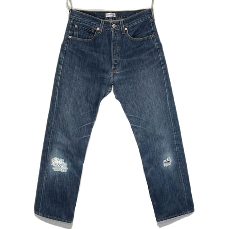 KNIFEWING "rebuild series" used US Levi's bandana crash denim(80D)unisex