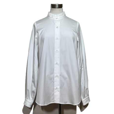 amne NEW "broad" frilled shirts (white) women's