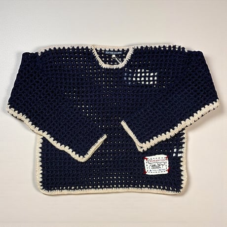 TigreBrocante"net work venice sweater"(navy)unisex