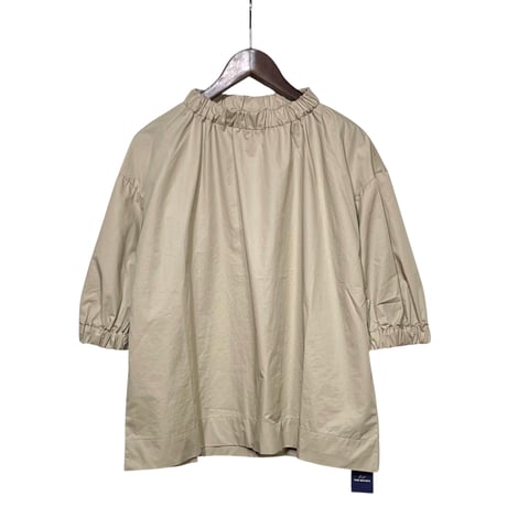 TigreBrocante"80typewriter fulffy stretch blouse"(beige)women's