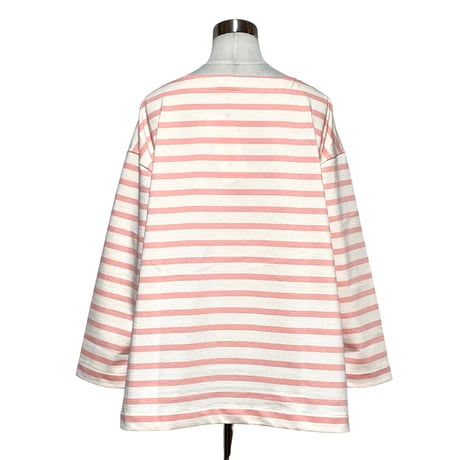 amne "BORDER"gride basque (natural×pink)unisex