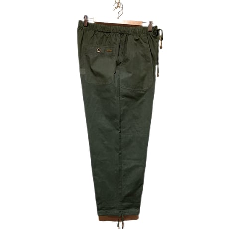 SlowHands”RCL tent loose wanderer pants"(olive-L)unisex