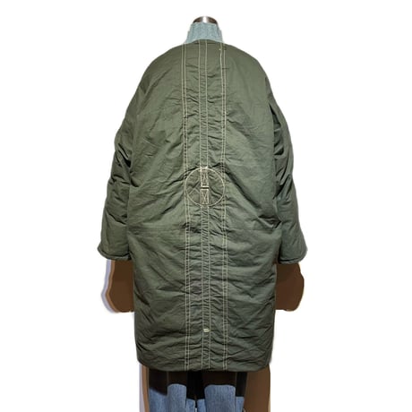 Slow Hands "recycle tent down coat for ARCHIVE"(olive)S-A unisex