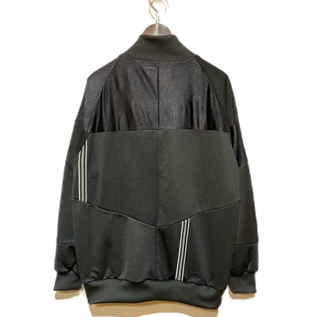 yoused"patchwork loose jog top"(black.A)unisex