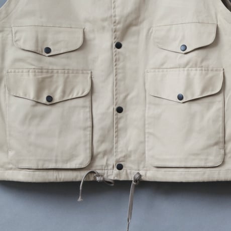 PORTRAITE"over vest"(cotton twill ivory)unisex