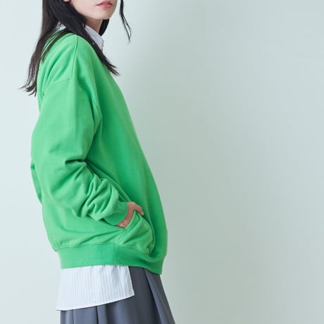 amne "FRENCH TERRY oval crew" (green) unisex