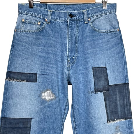 TigreBrocante"12,75oz denim big 5pocket pants“(hand damage)unisex.M