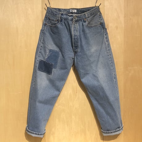 KNIFEWING"USA501 tuck tapered wide pants"L-A