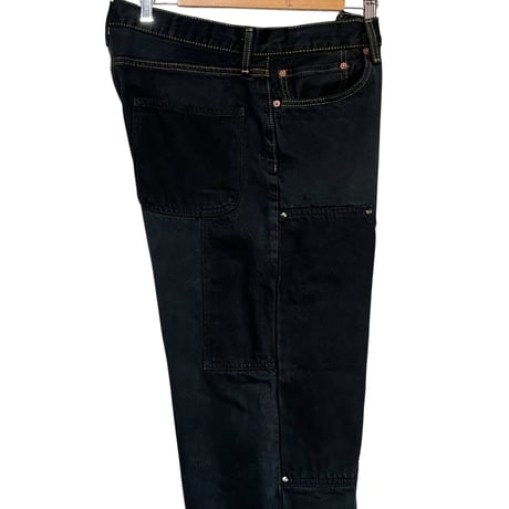 yoused "double knee painter pants" (black) size.2B unisex