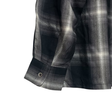 yoused "rayon open box shirts" (black)unisex