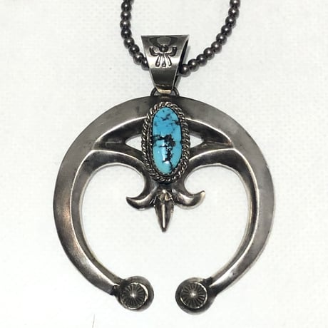indian jewelry"ELB (navajo)" sandcast naja turquoise top