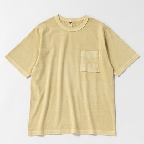 Jackman"pigment dye pocket T-Shirts"(fade butter) unisex