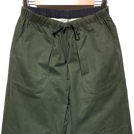 SlowHands”RCL tent loose wanderer pants"(olive-S)unisex