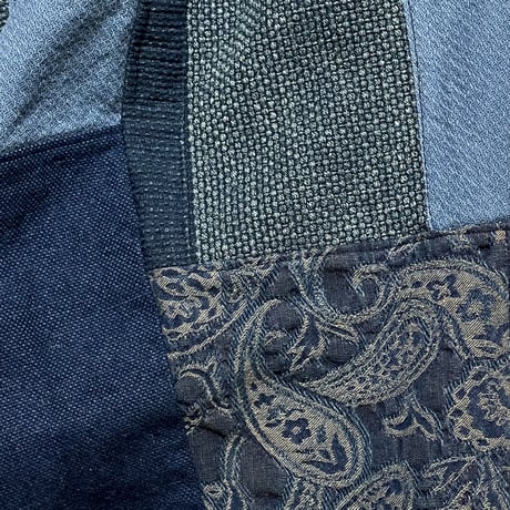 FUNSET OF ART "indigo patchwork karusan 5P pants"(indigo)unisex-S