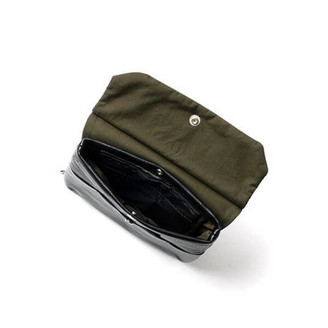 nunc  "vertical flap shoulder bag water repellent leather "
