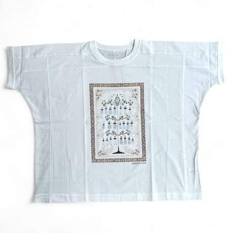 ASEEDONCLOUD"shokuonshitsu T-shirts Family tree print"(off white)unisex