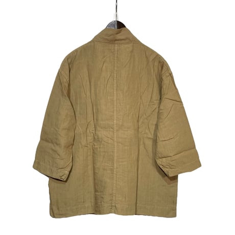 TigreBrocante"80 high density linen KIMONO shirts"(beige)unisex