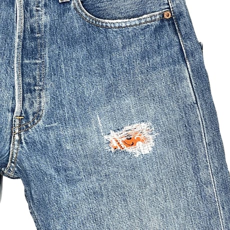 KNIFEWING "rebuild series" used US Levi's bandana crash denim(80C)unisex