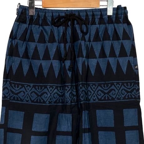 Jawndi "santai pants" batik strip barong(nvy×blk)