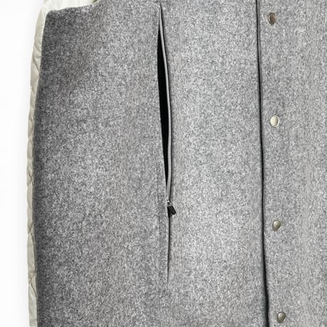 amne "MELTON/QUILT switch vest" (heather) unisex
