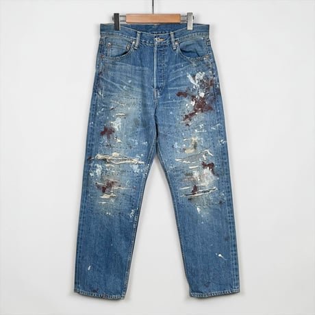 H.UNIT "13.5oz indigo selvage denim customize" (indigo) unisex