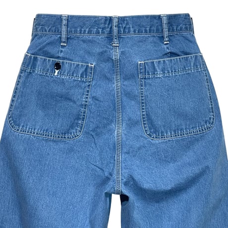TigreBrocante"10.5oz flat denim baker pants"(indigo fade)unisex