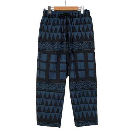 Jawndi "santai pants" batik strip barong(nvy×blk)